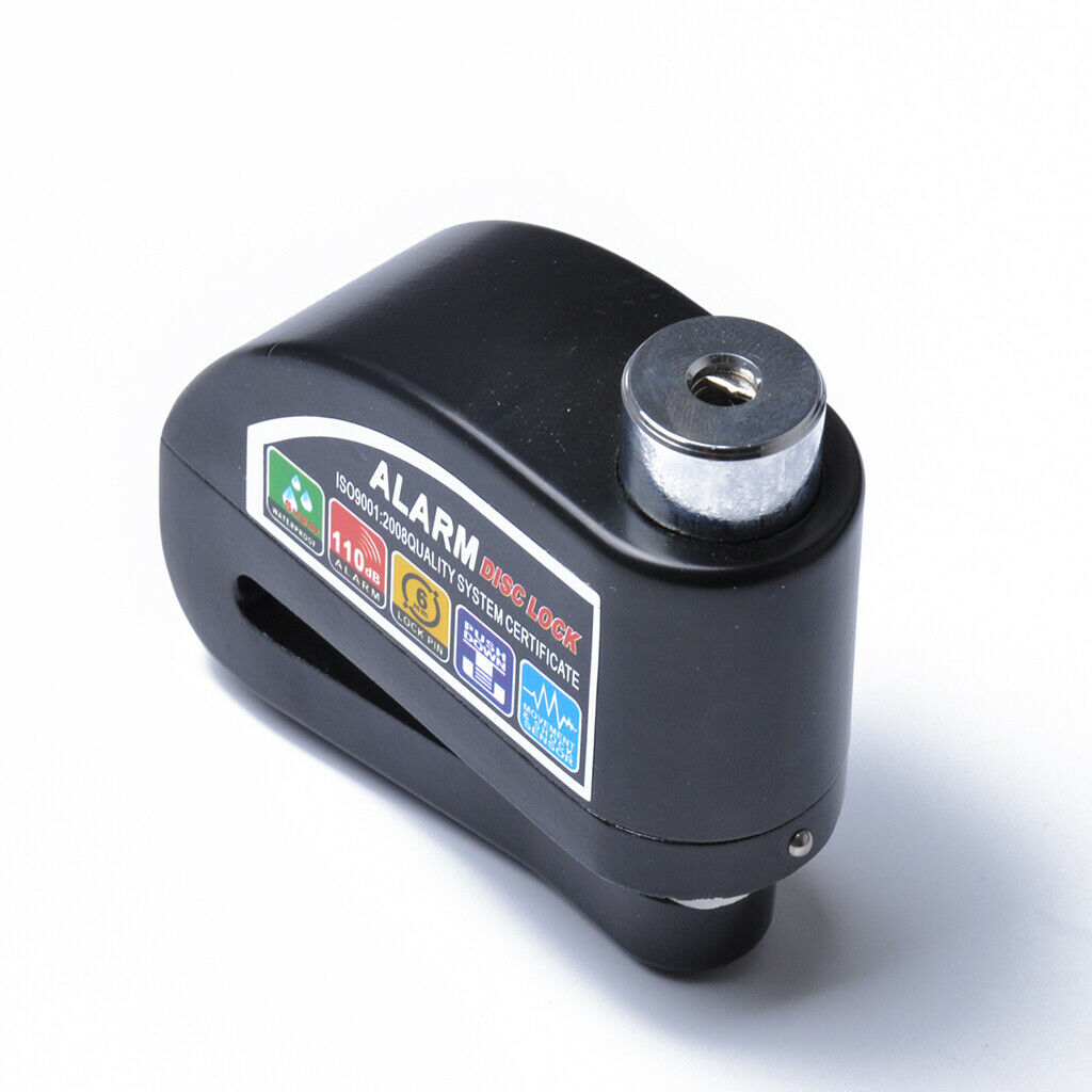 Motorcycle Disc Brake Lock, Aluminum Alloy Security Anti-Theft Alarm Locks