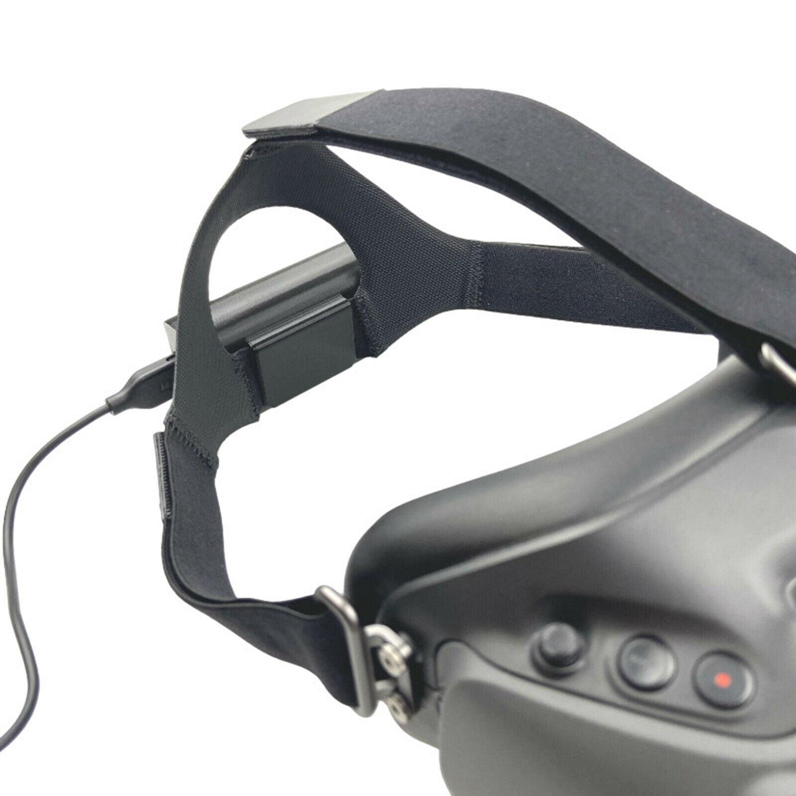 Battery Storage Case Slot Back Clip for DJI FPV Combo Goggles V2 Black