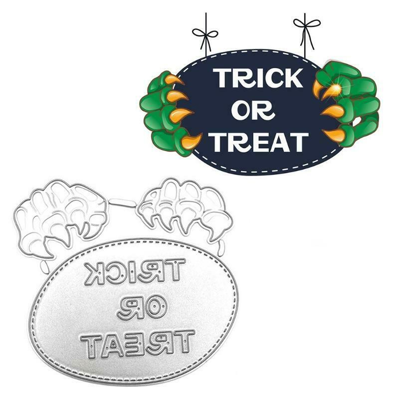 Halloween Horror Paw Metal Cutting Dies Stencil Scrapbook DIY Album Stamp Mold
