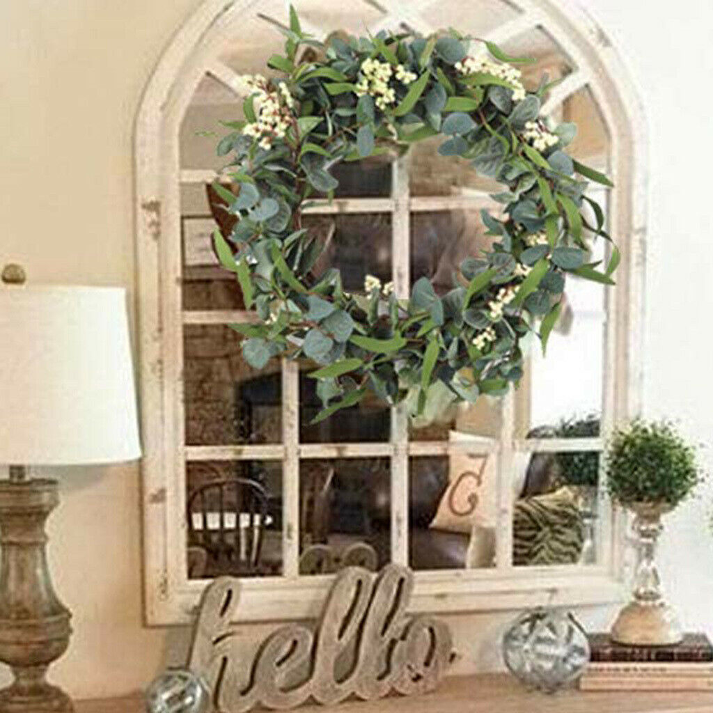 Artificial Wreath Garland Door Farmhouse Showcase Garden Wedding Party Decor