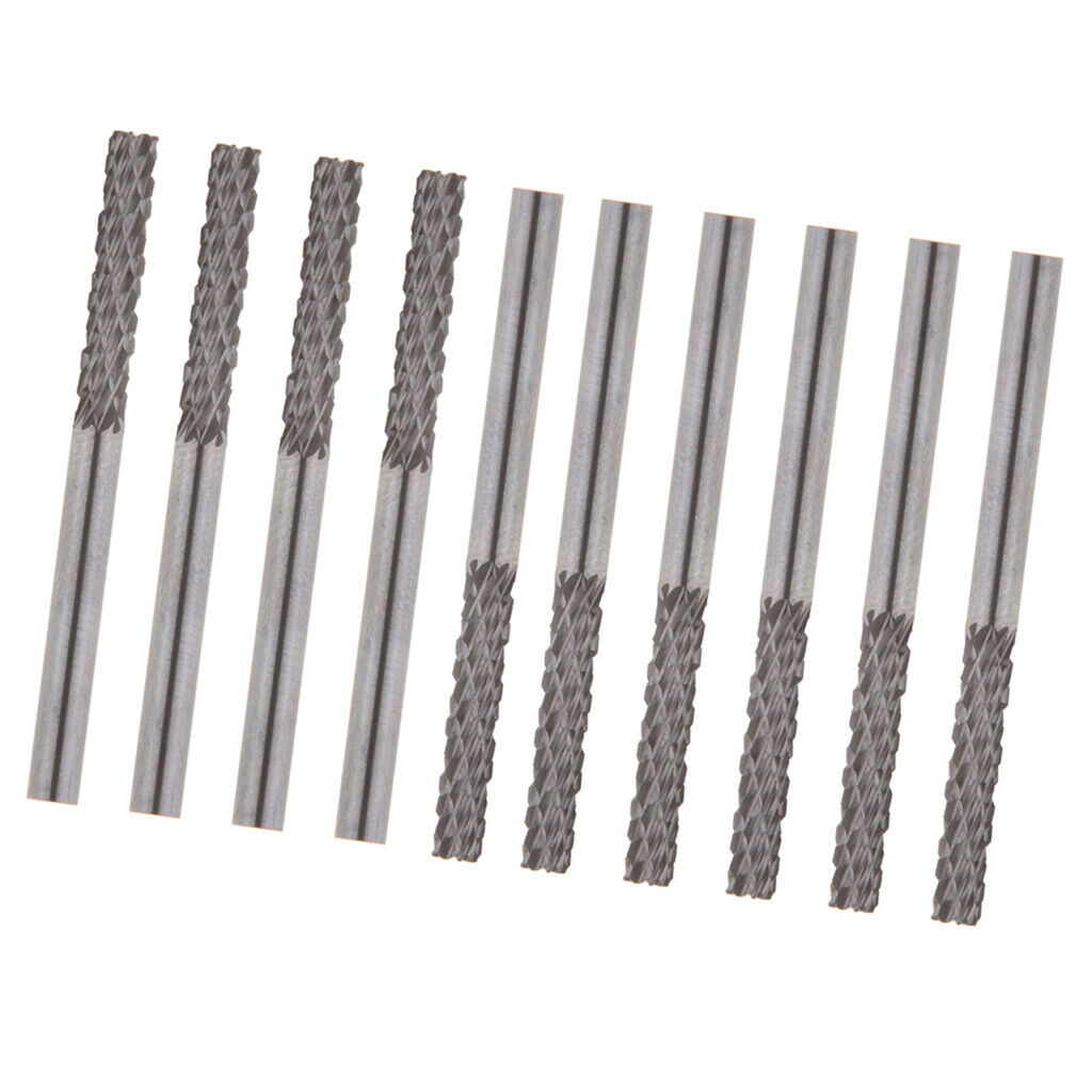10 Pieces Professional Carbide Grinder Rotary Burr for Drill Engraving