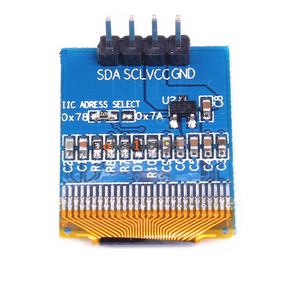 White 0.66" 4pin Screen IIC I2C 0.66in OLED Display Module 64x48 for STM32 AVR