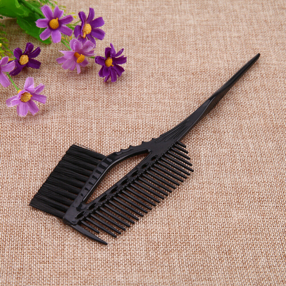 Hair Dye Coloring Brush Comb Hairdressing Brush Pro Plastic Salon Hair Tint @