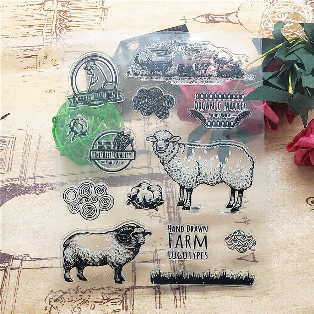 Silicone Clear Stamp Sheep Seal Scrapbooking Embossing Paper Card Album Craft