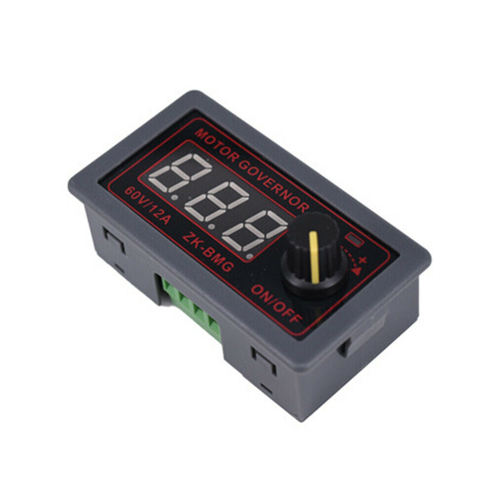 DC 9-60V 12A DC Motor Controller PWM Adjustable Speed Digital Display encoder