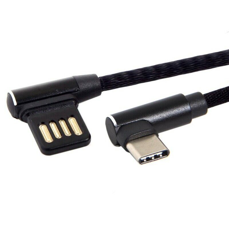 Usb-C 3.1 Type-C To Left Right Angled 90 Degree Usb 2.0 Data Cable with SleeveA2