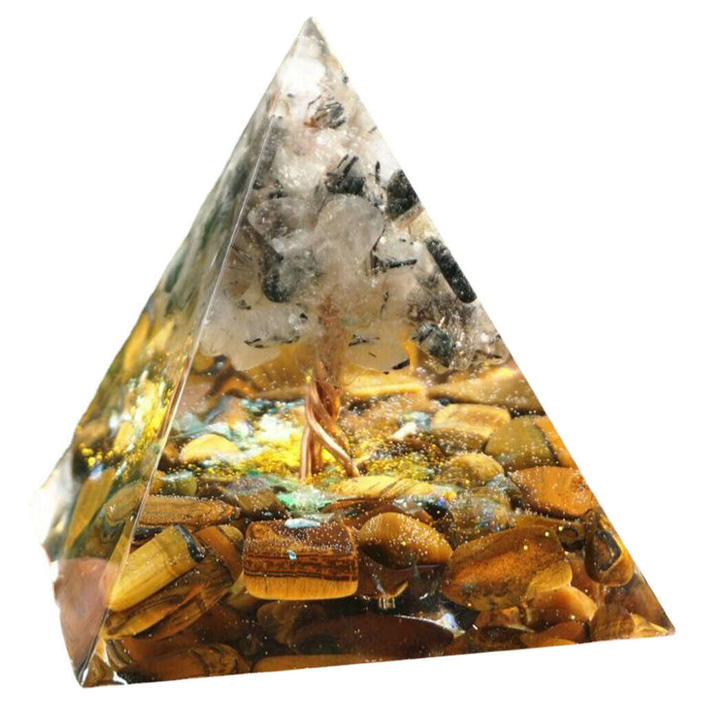 6cm Crystal Pyramid Ornament Moonstone Relieve Irritability Relax Mood