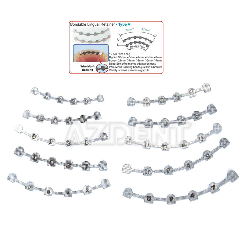 5 Packs AZDENT Dental Orthodontic Lingual Retainer Bonding Splits with Marks