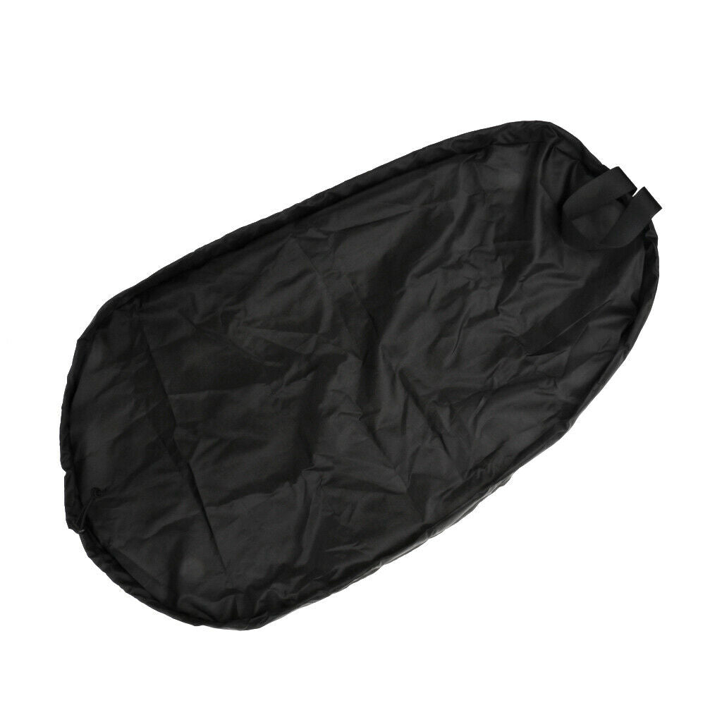 2x Waterproof Anti-dust Kayak Cockpit Cover Spray Deck Storage Day Bag Black