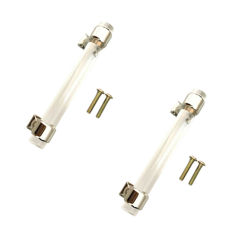 2Pcs 120mm Acrylic Door Pull Knob Drawer Cabinet Cupboard Handle Hardware