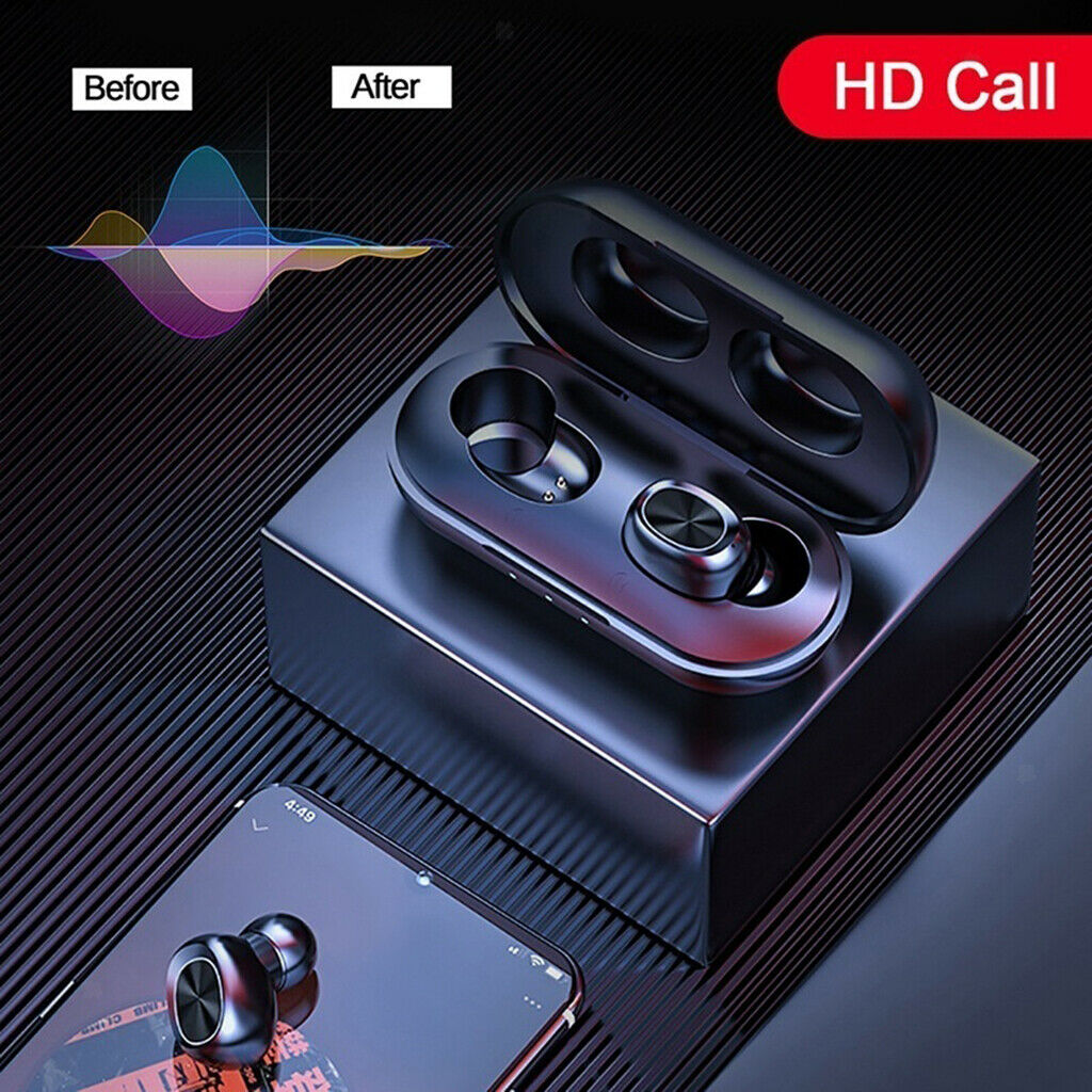 Waterproof Earbuds Bluetooth 5.0 HiFi Headphone with Microphone HD Call
