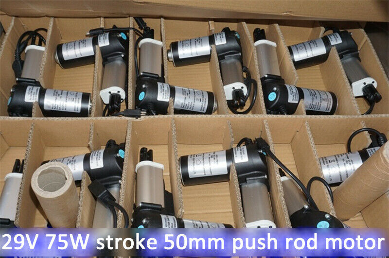29V 75W Stroke 50mm Electric Push rod motors 1000N12V24V electric cylinder