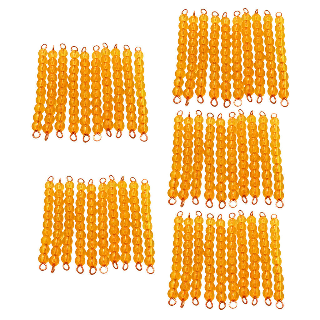 Mathematics Material Children's Educational Toys 50 Pieces Ten Beads