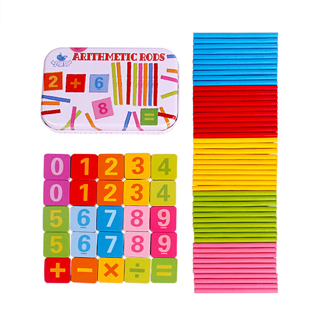 Counting Sticks w/ Number Cards & Box Preschool Educational Toys for Kids