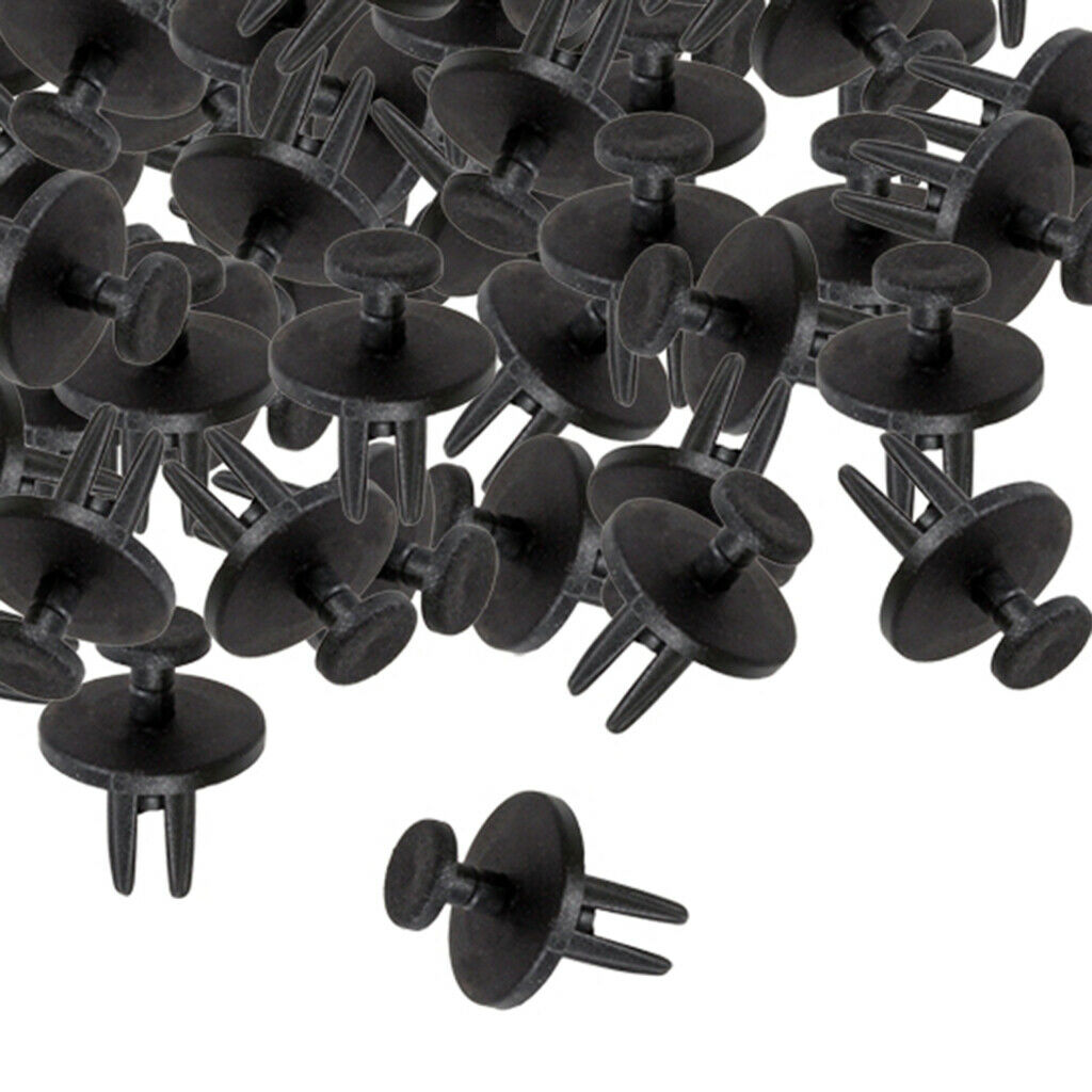 100Piece Car Door Fastener  Bumper Rivet Mouldings Trim Push Clips