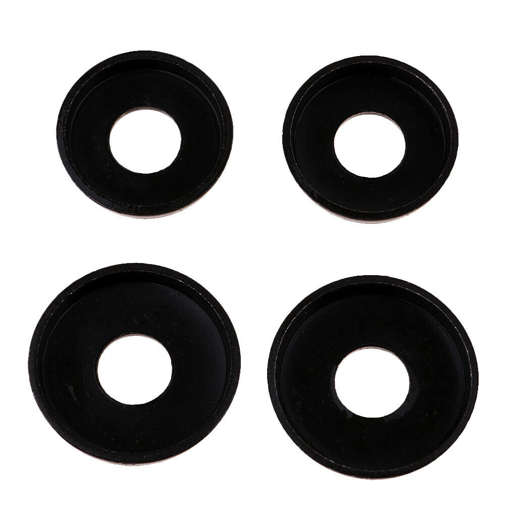 2 pairs of skateboard longboard replacement cups, black
