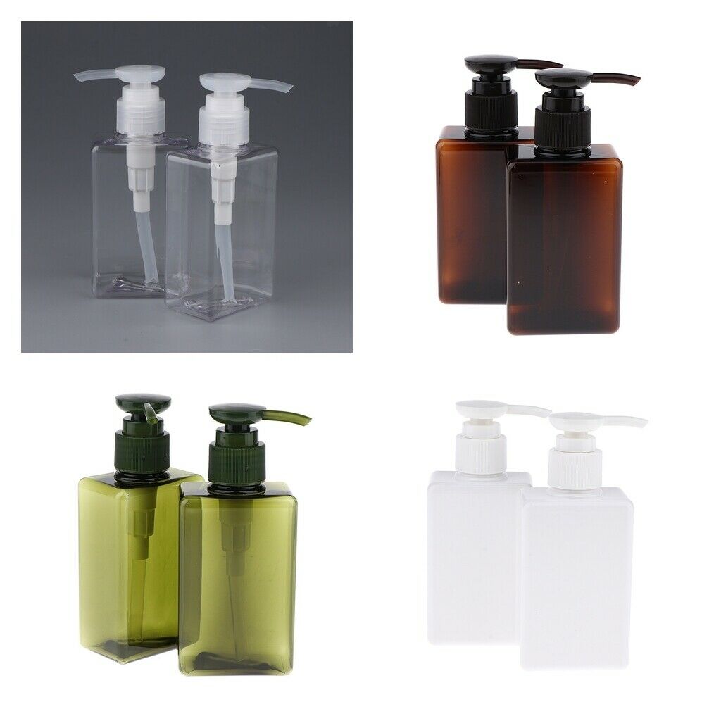 4 Pieces 150ml PET Empty Press Pump Bottle Travel Containers for Emulsion