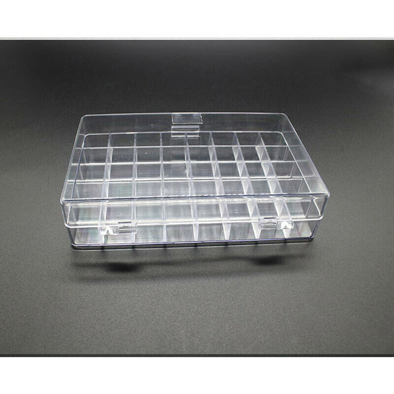 1pcs 40 Grids Transparent Acrylic Finger Sponge Daubers Storage BoxBDAU