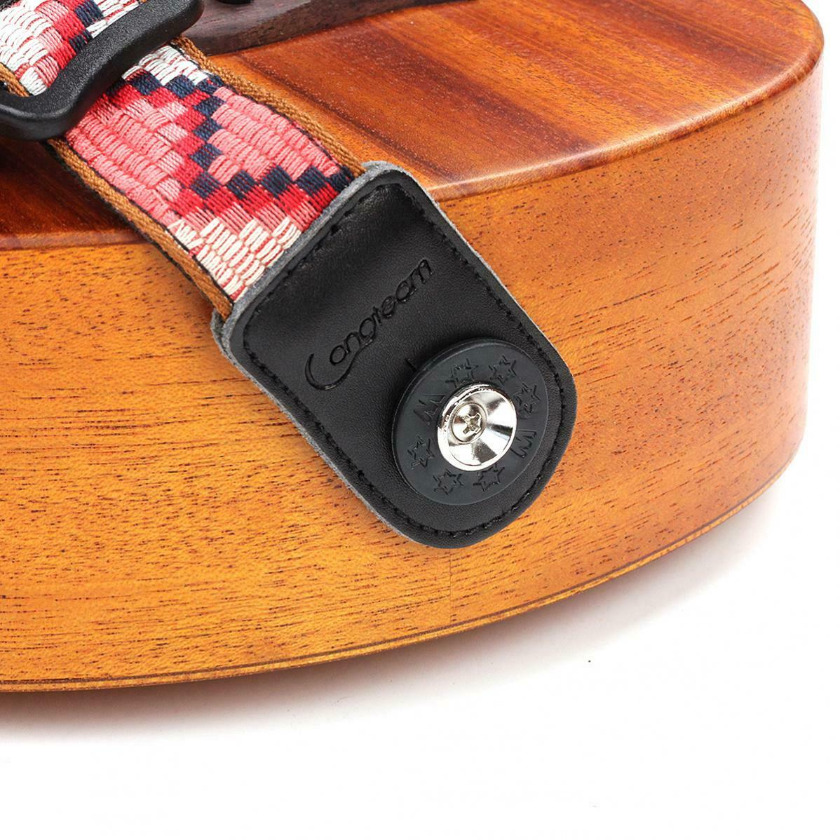 2pcs Non Slip Guitar Strap Buckles Ukulele Anti Falling Rubber Cushion Strap
