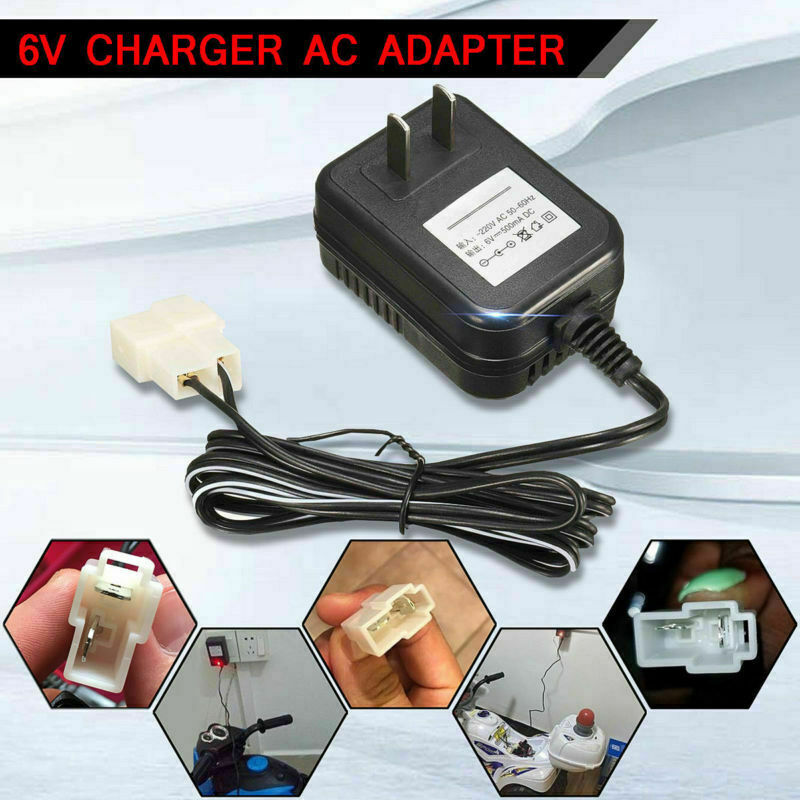 6V Wall Charger AC Adapter For Battery Powered Kid TRAX ATV Quad Ride On Car New