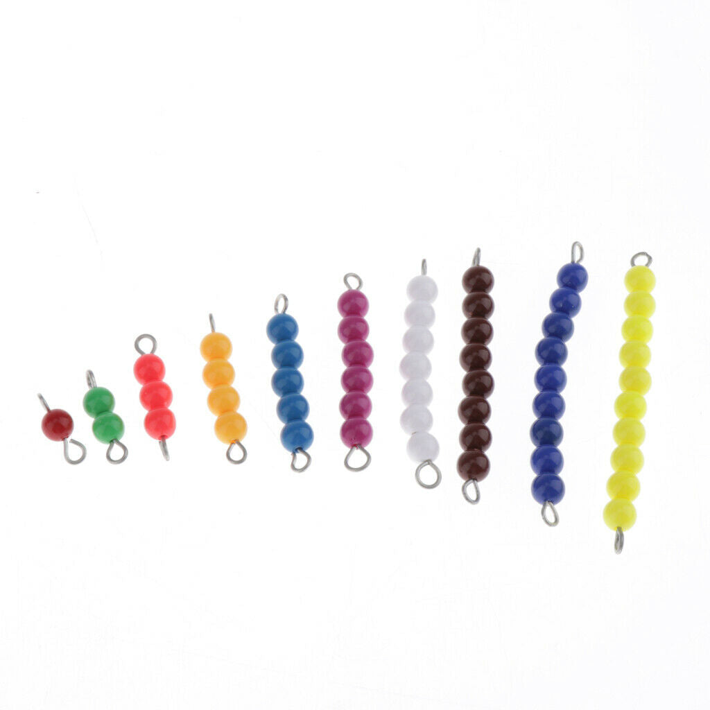 Math Materials 28pcs Couting Beads Bars without box for Preschool