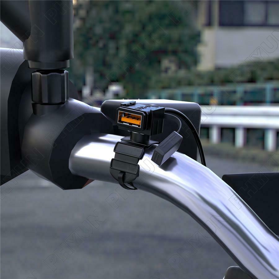 Universal Waterproof Motorcycle Handlebar Charger USB Power Supply Phone Charger