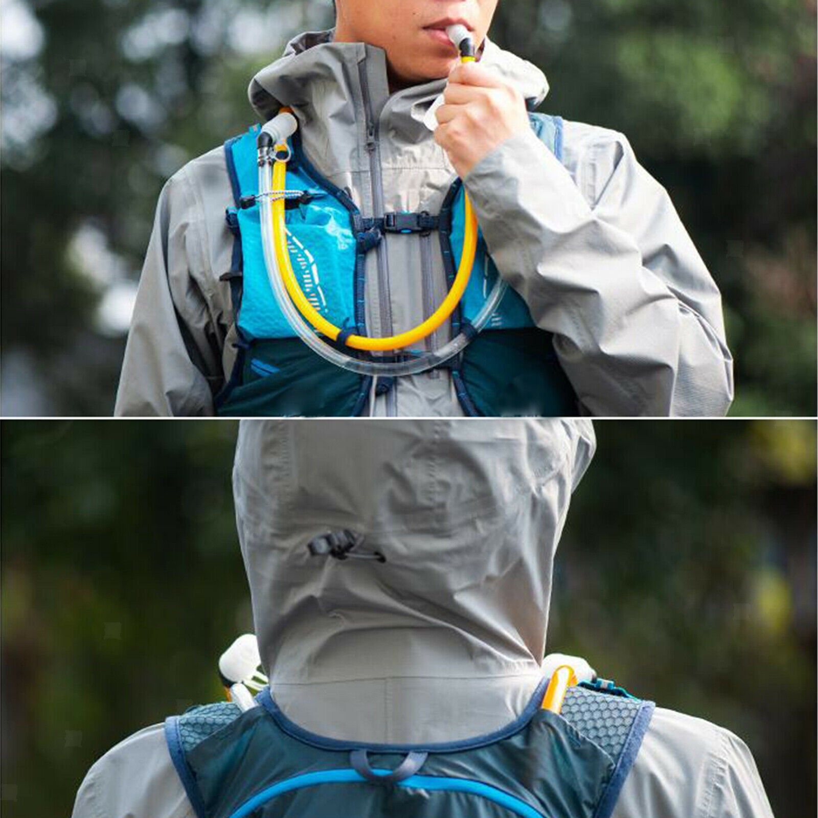 2L Dual Hydration Bladder Safe Water Reservoir Hydration Pack Cycling Hiking