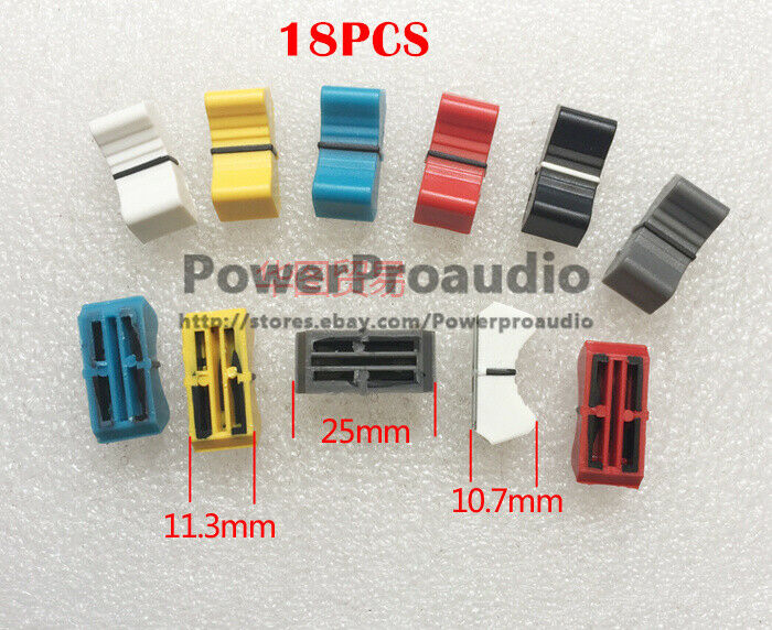 18pcs/lot Straight Slide Fader Knob Cap For Yamaha Allen & Heath Soundcraft