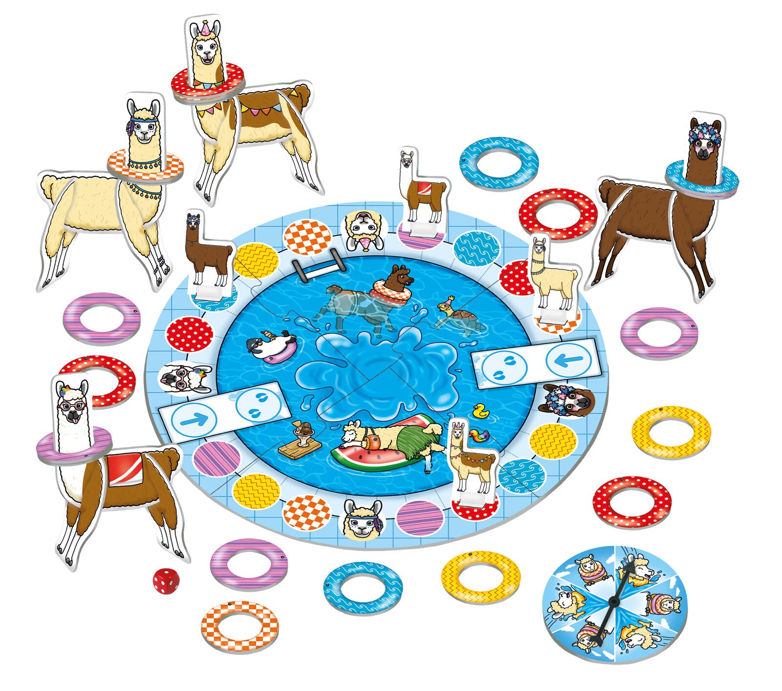 Orchard Toys 099 Loopy Llamas Colour Match Board Game Family Children Age 4+