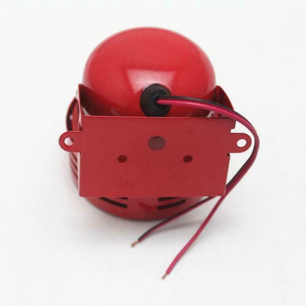 12V Car Motorcycle 1950's Electric Driven Air Raid Siren Horn Loud Sound Red