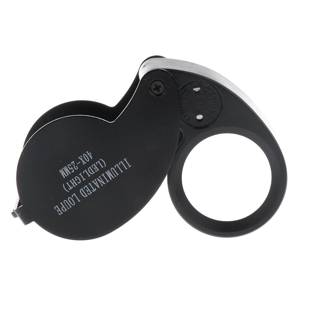 40X Led Lighted Illuminated Jewelers Eye Loupe Jewelry Magnifier