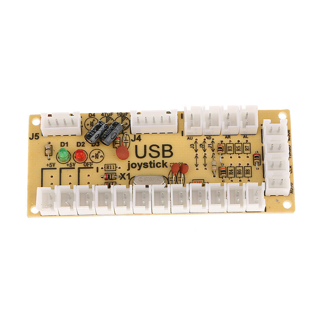 Arcade DIY Parts USB Encoder to PC Joystick 10 Buttons Replace Parts Black