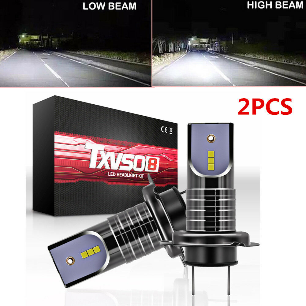 Mini H7 LED Headlight Kit Bulbs 100W 26000LM 360Â° beam pattern 6000K Universal