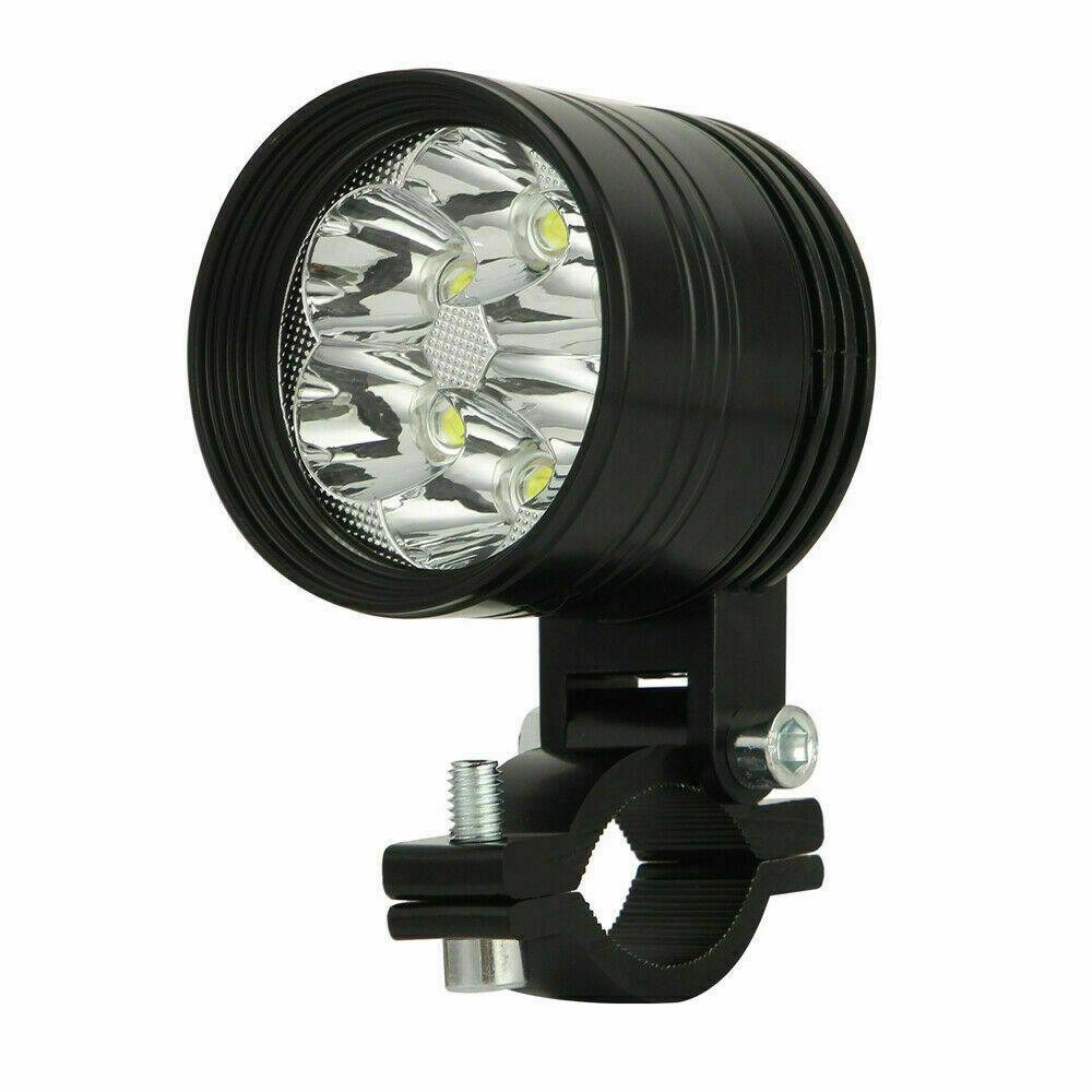 Waterproof Motorcycle Spotlight Fog Light Headlight LED Front Universal Black