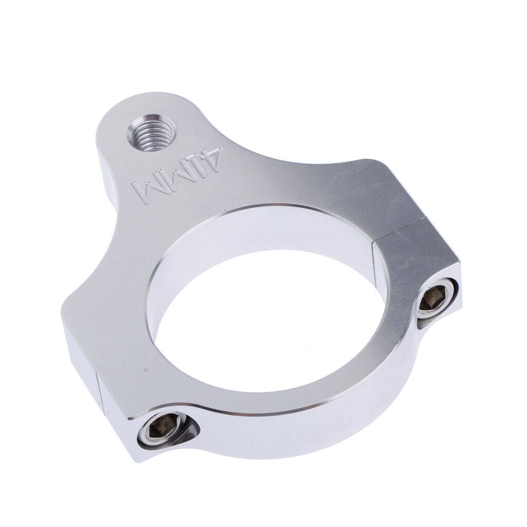 Motorcycle Aluminum Steering Damper Fork Frame Mounting Clamp Bracket 41mm Parts
