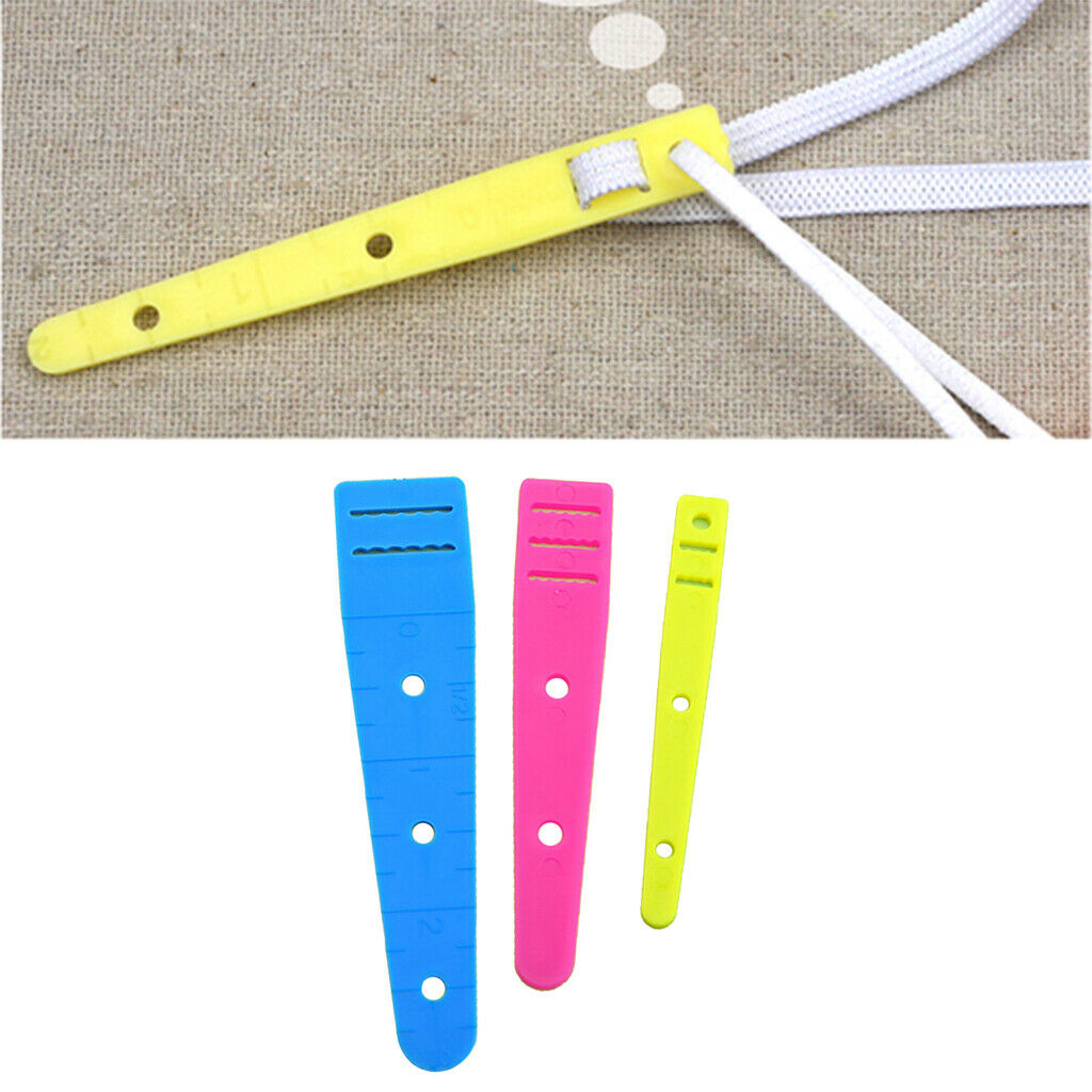 3 Sizes Elastic Glides Guides Threader Tool DIY Sewing Needleworking Crafts