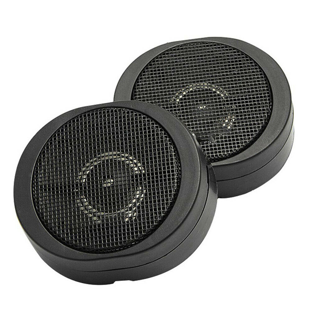 200W High Power Car Loud 3/4'' Dome Tweeter Speaker Systems Black Universal 2Pcs