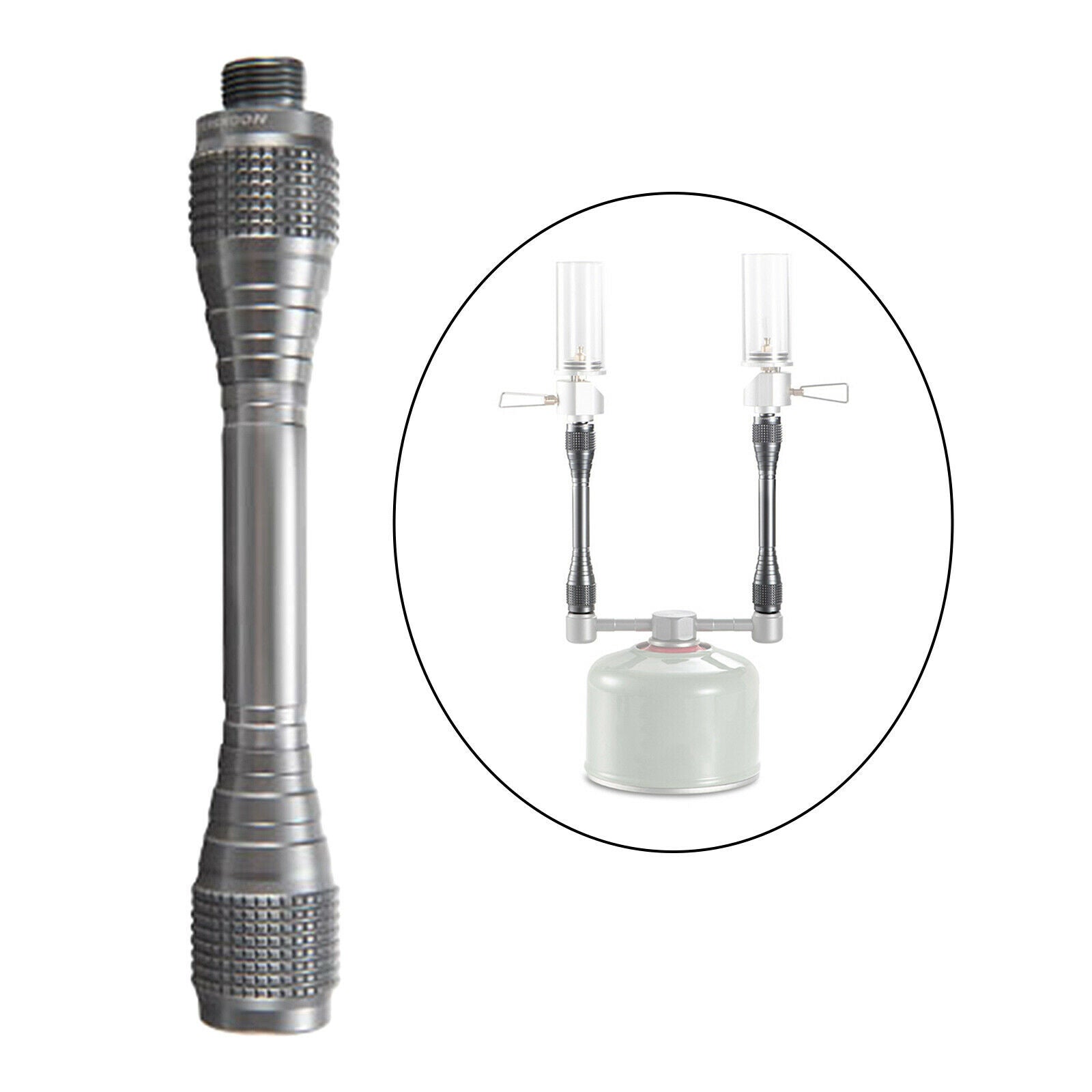5inch Practical Gas Lantern Extender Holder Pole Converter Extension Cmaping