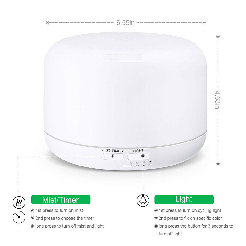 300ml Aroma Air Diffuser Ultrasonic Air Aromatherapy Humidifier LED Light
