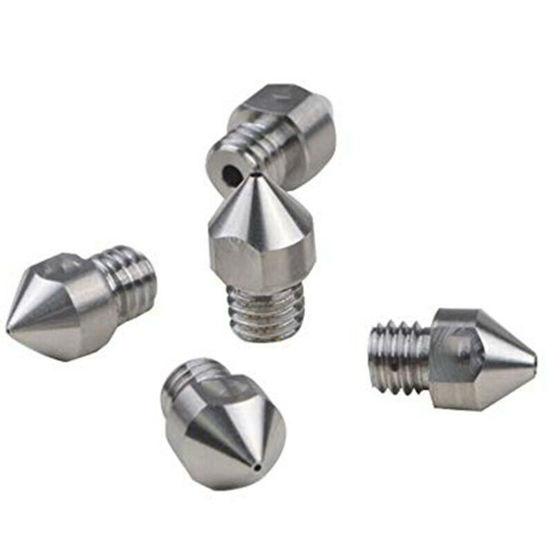 5Pcs of High Temperature Titanium Alloy TC4 All-Metal  Nozzle M6 Thread SuitF8Z6