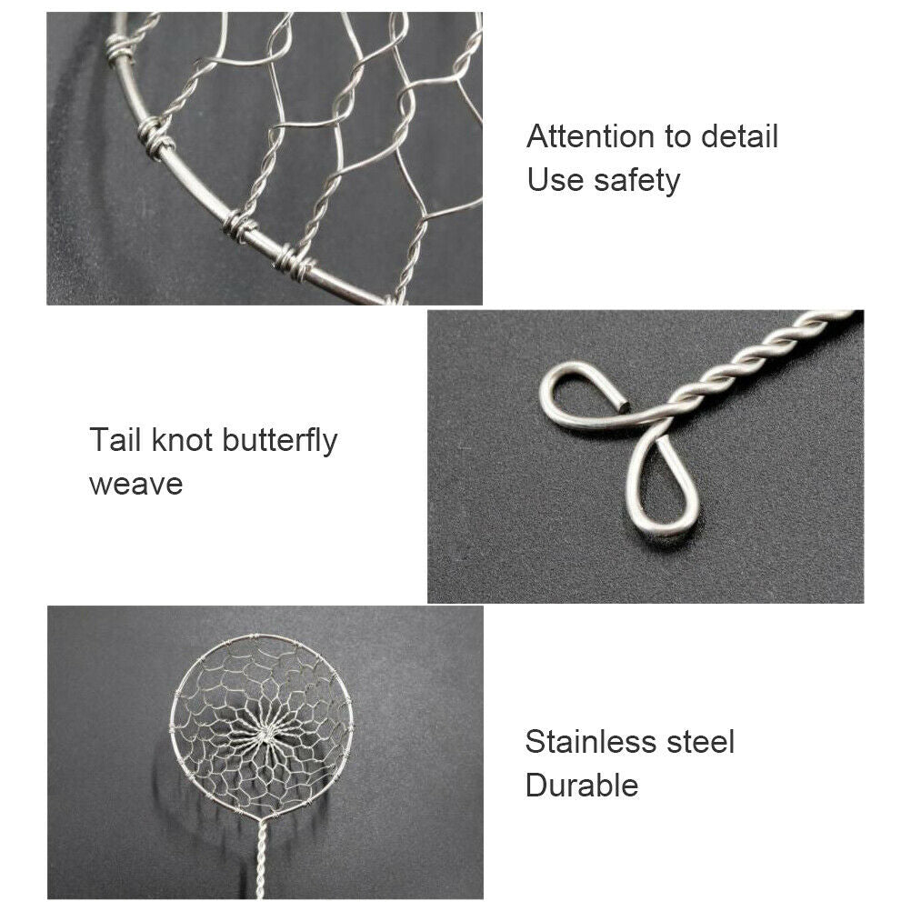 Long Handle Fondue Sieve Hot Pot Colander Stainless Steel Fondue Strainer