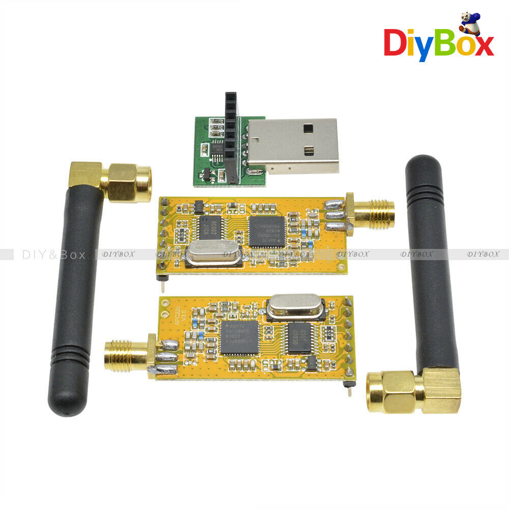 New APC220 Wireless RF serial Data Modules With Antennas USB Converter F Arduino