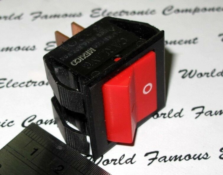 1pcs - CARLING 5A 250V - 10A 125V 1/2HP ON-OFF Rocker Switch - Toggle Switch