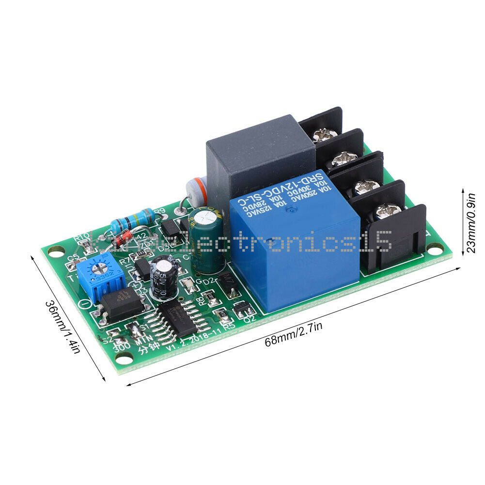 1PCS AC 100-250V Relay Module Adjustable Time Relay Switch for Fan delay off