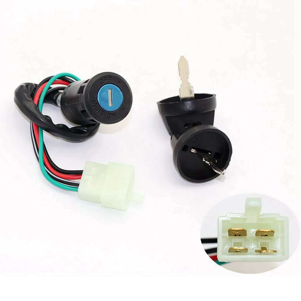 Motorcycle Ignition Key Barrel Switch For 50-125cc ATV Dirt Qaud Bike