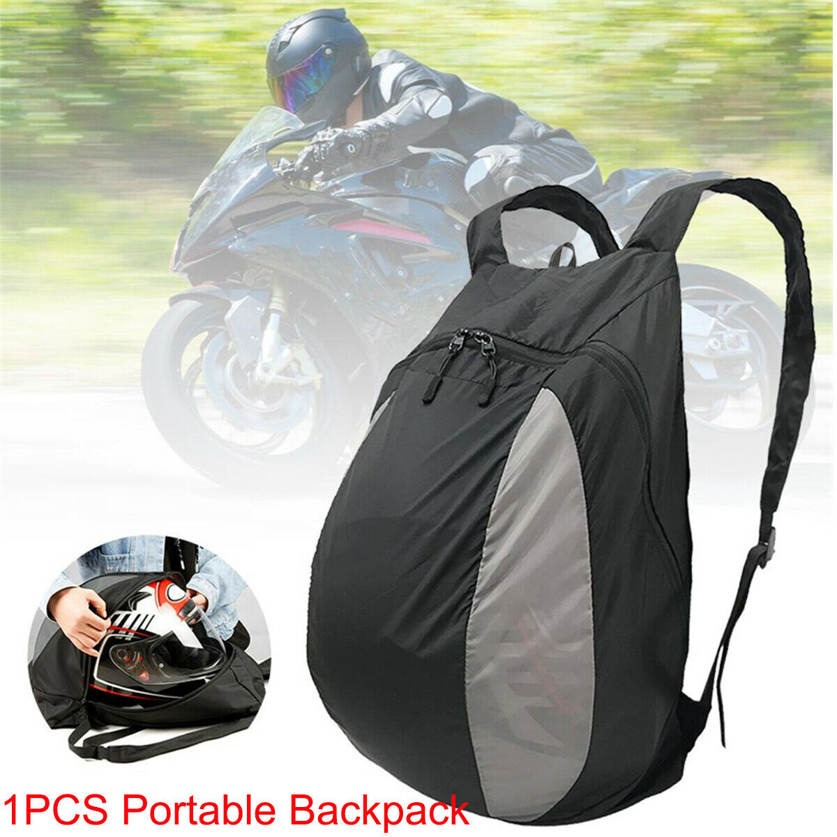 1PCS 28L Motorcycle Backpack Riding Helmet Bag Portable Outdoor Sports Backpack