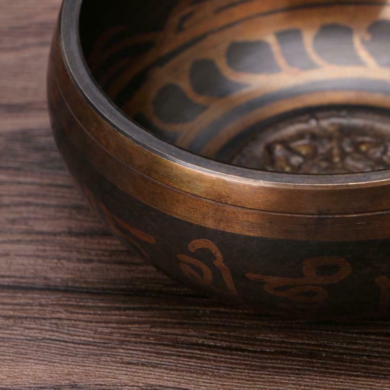 Buddhism Tibetan Singing Bowl Hand Hammered Yoga Copper Chakra Meditation Gift