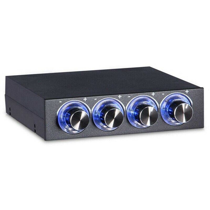 Fan Controller 4 Channel Computer Fan Speed & Temperature Reduce Noise ControlC8