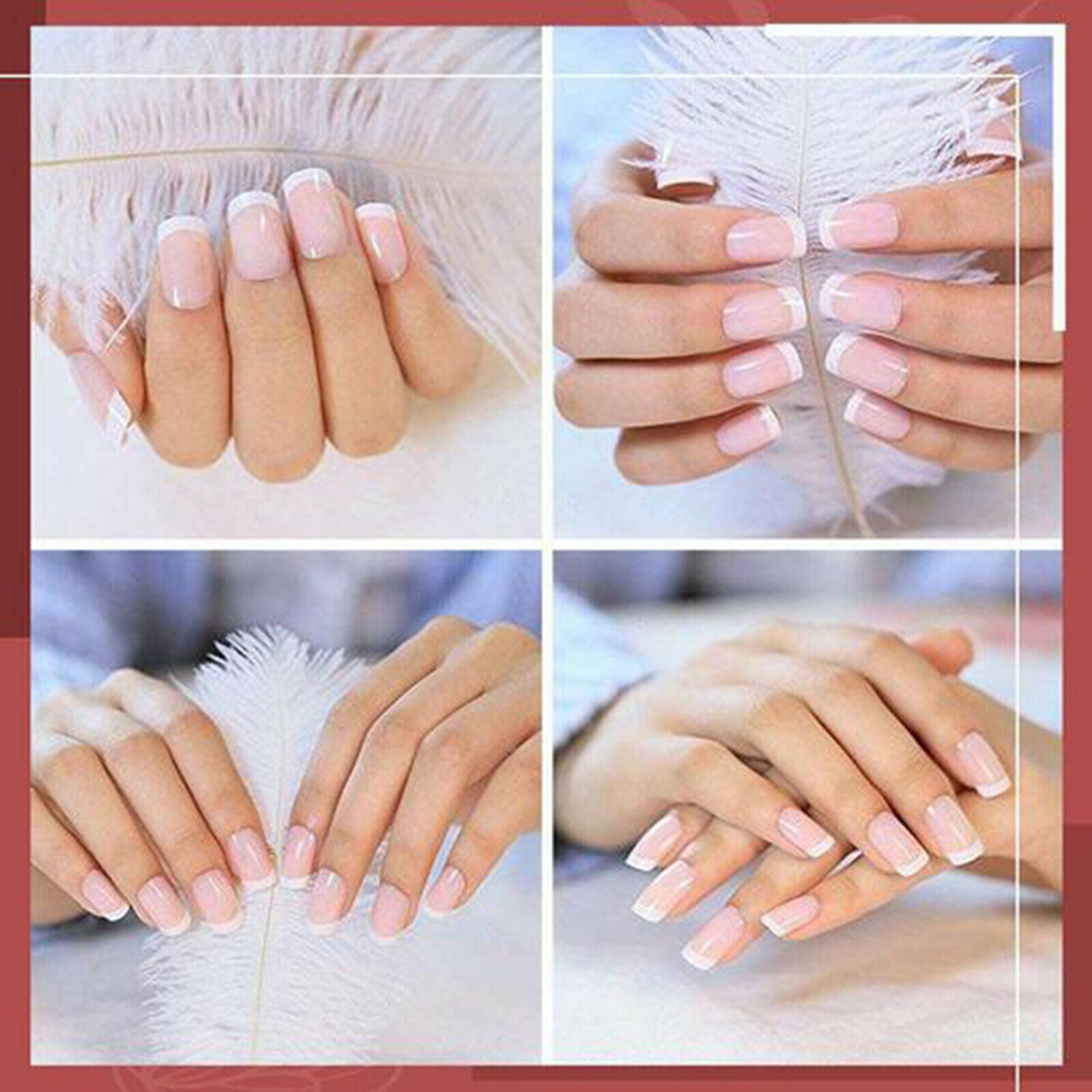 Easy French Nail Applicator Edge Trimmer Guide DIY Plate Fingers Manicure
