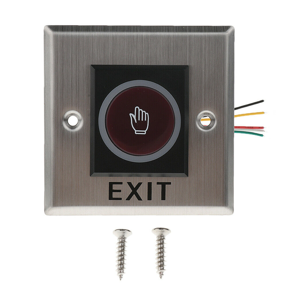 Infrared Stainless Steel No Touch Door Exit Switch + LED Indication K2